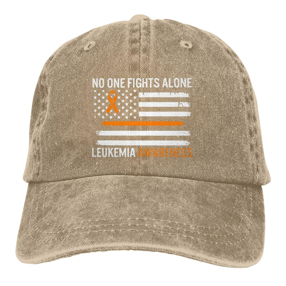 fwoeqiz leukemia awareness hat with distressed wash for casual, breathable daily wear