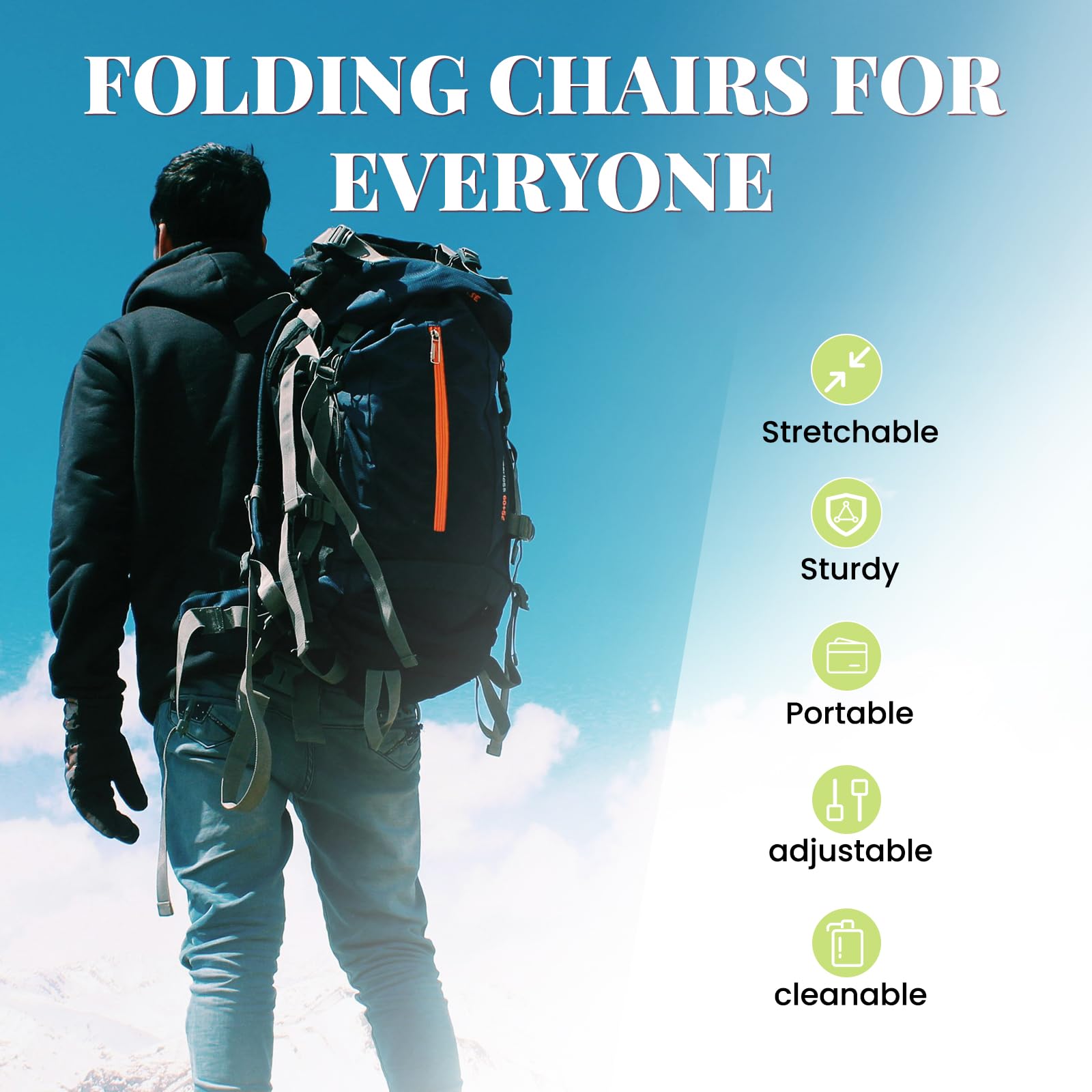 FXKS non-slip base provides stable seating on uneven ground outdoors