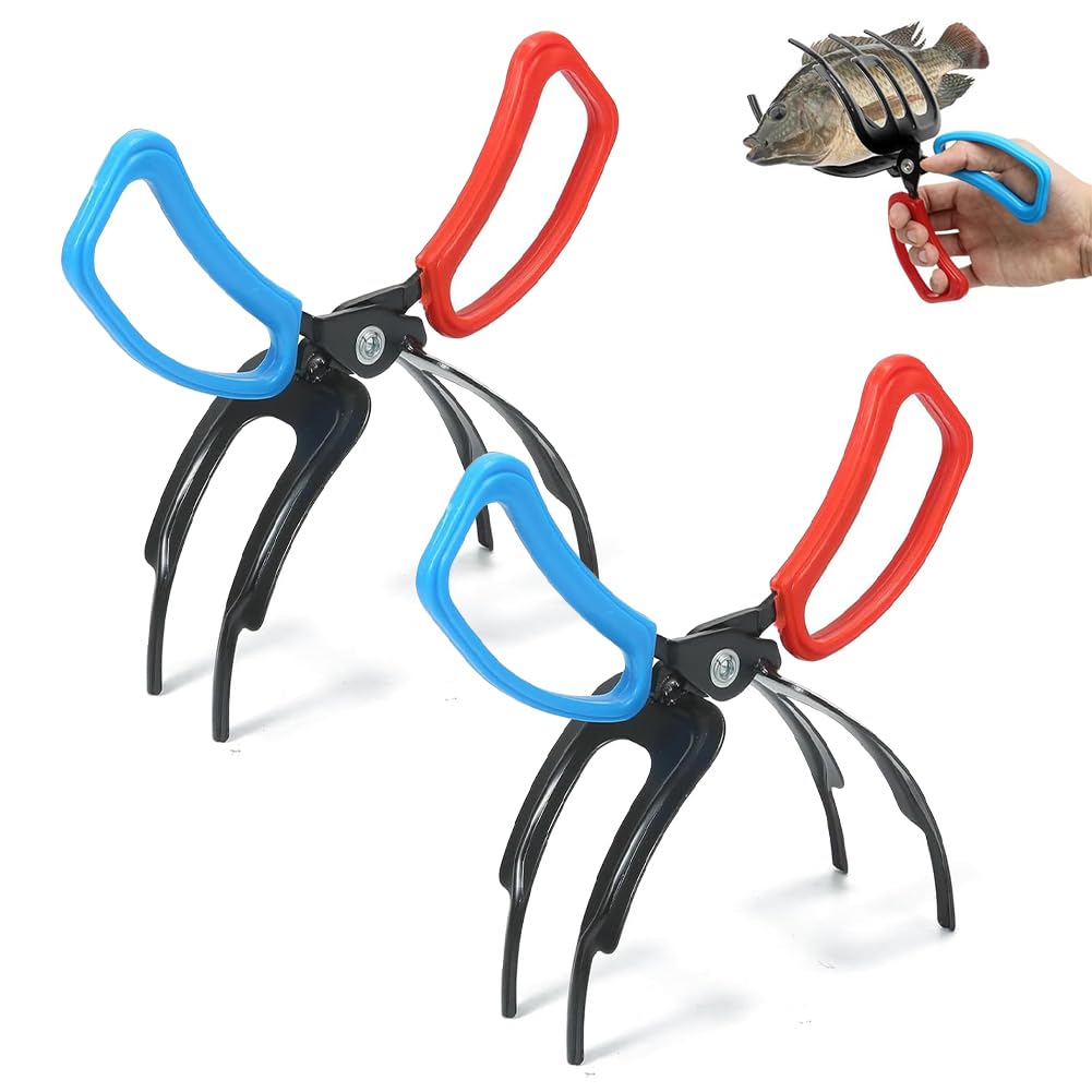FXOICMI 3 Claw Gripper side view highlights durable ABS and metal construction for reliable fishing.