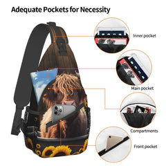 Lightweight 168g FYCFSLMY bag with multiple compartments keeps essentials organized on travels.