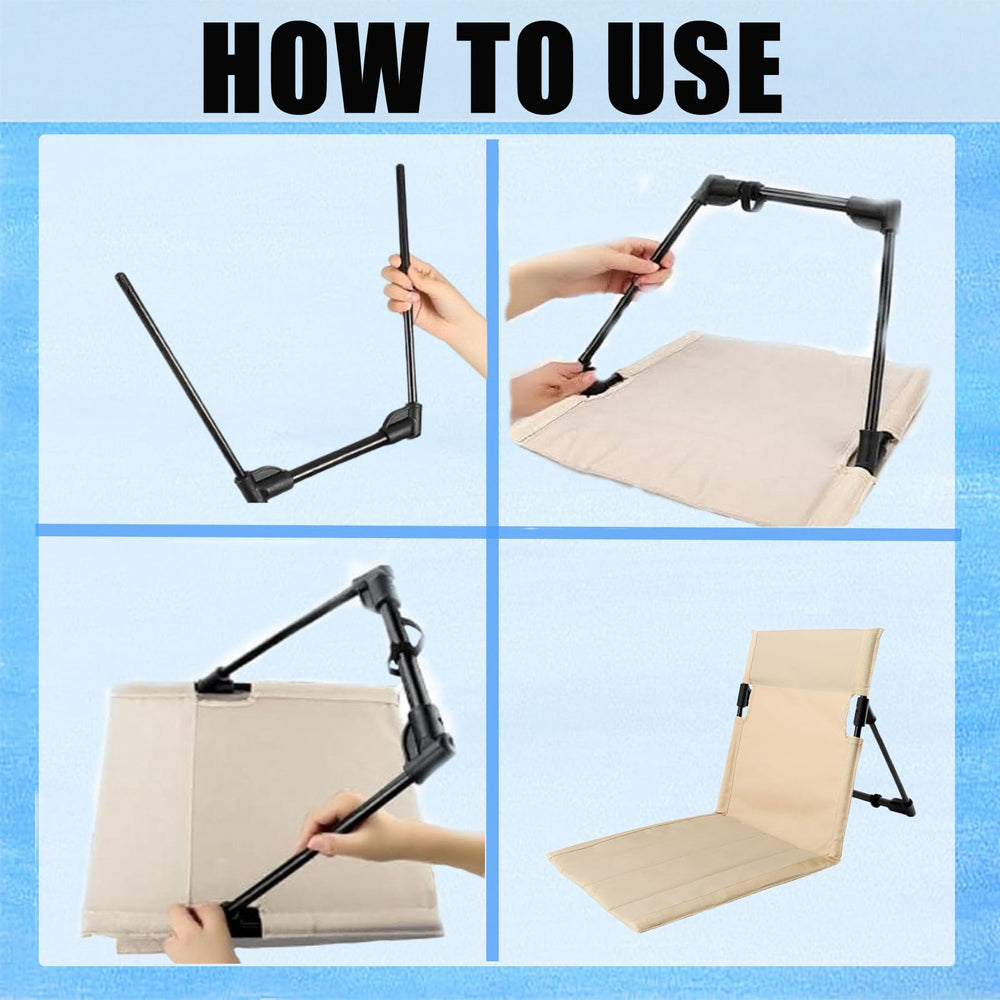 FYSHINE foldable chair blue carry bags included for convenient transport.