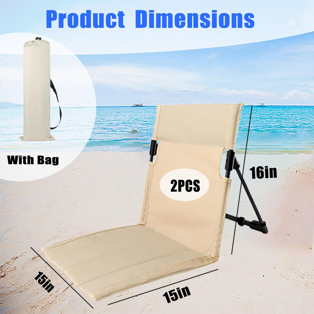 FYSHINE foldable poolside chair blue folded flat for easy transport.