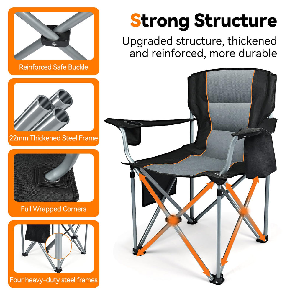 FZIFZI chair features 600D ripstop fabric resists wear and weather.