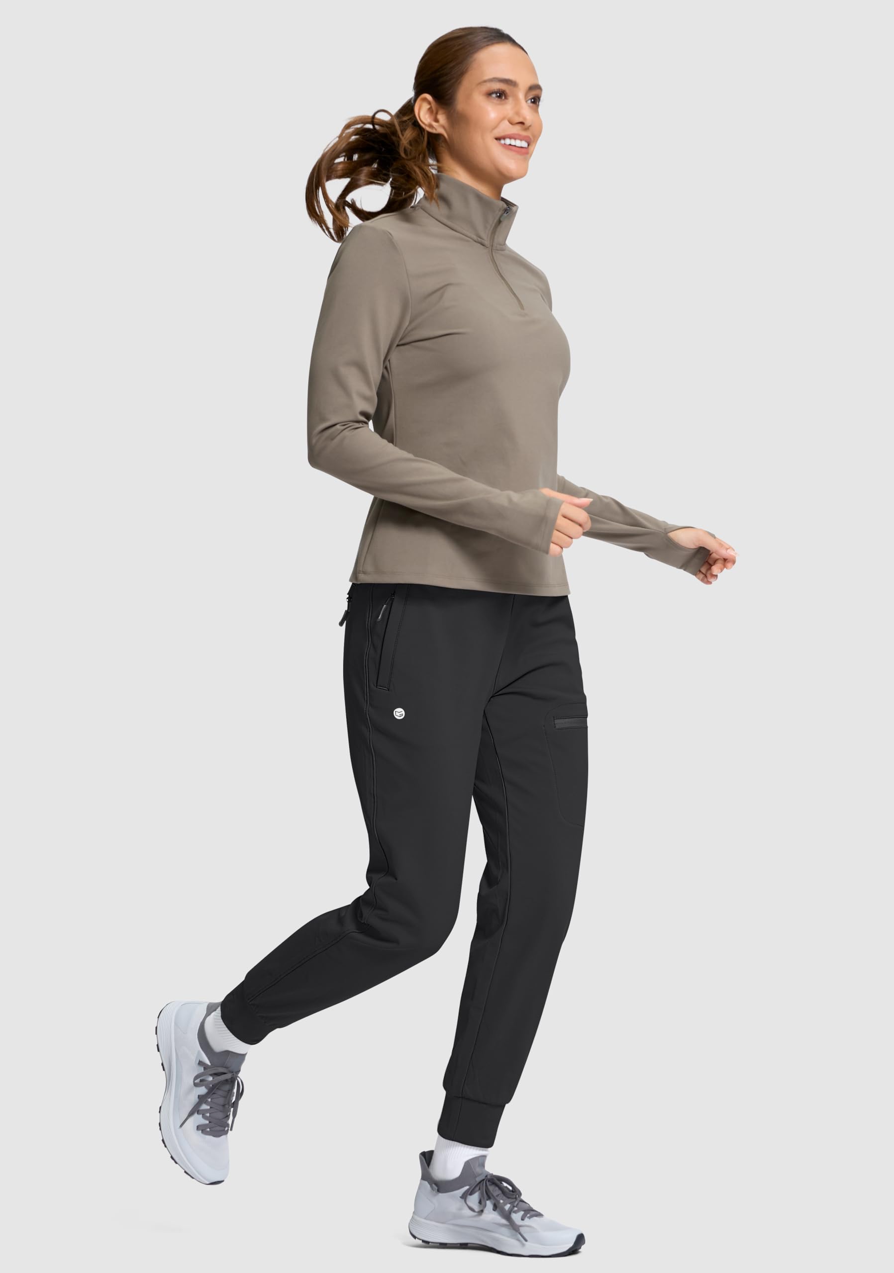 G Gradual black-womens-winter-sweatpants offer versatile city-to-trail wear.