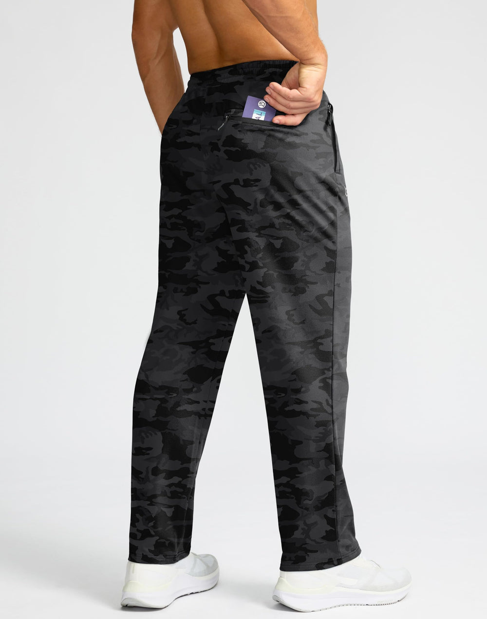 G Gradual elastic drawstring waist closeup for customizable fit