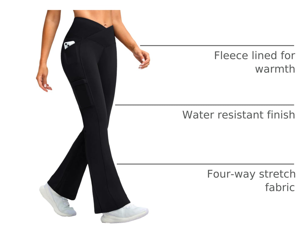 G Gradual fleece-lined pants close-up showing cozy warmth without bulk