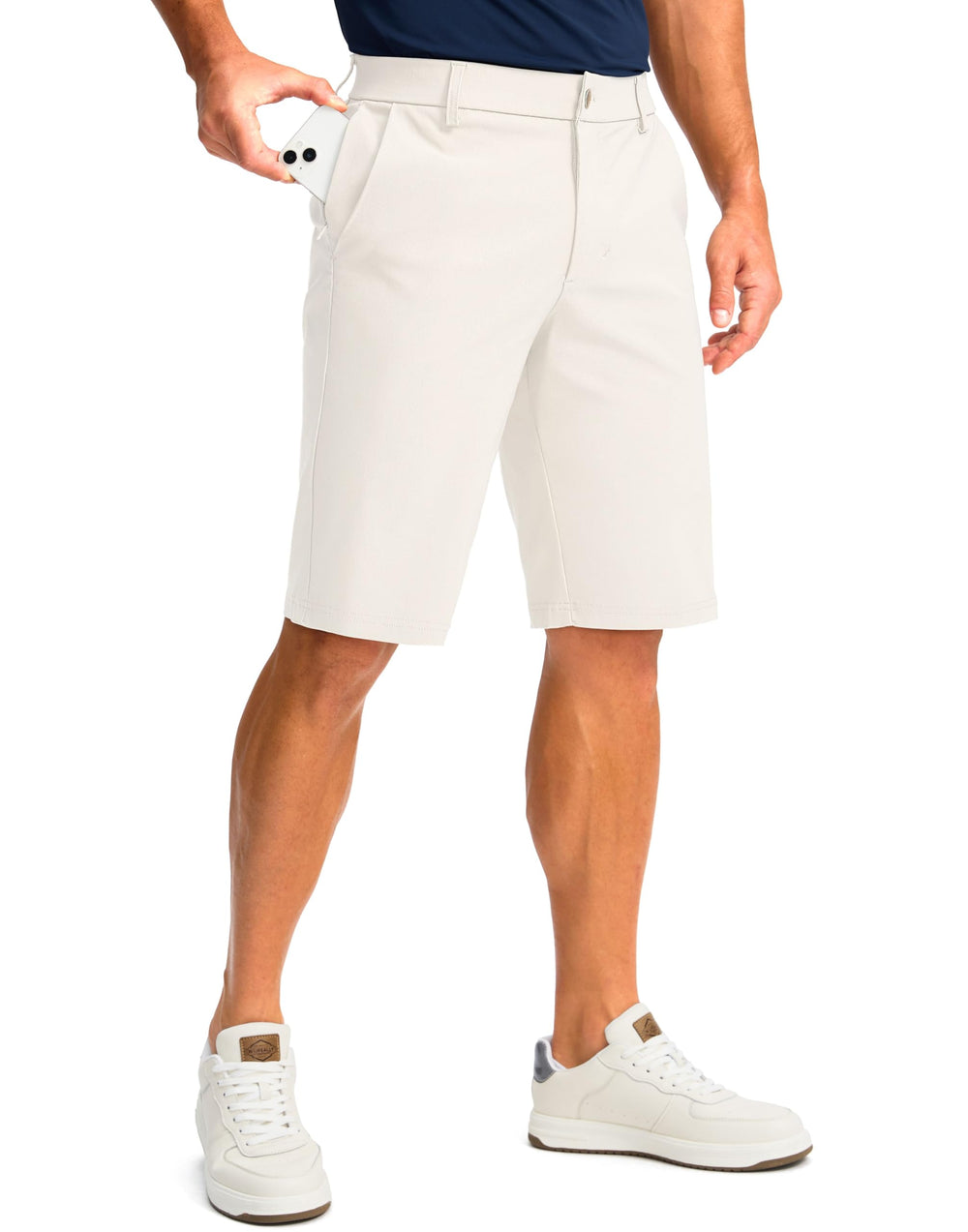 G Gradual golf shorts front view with 11-inch inseam for unrestricted movement