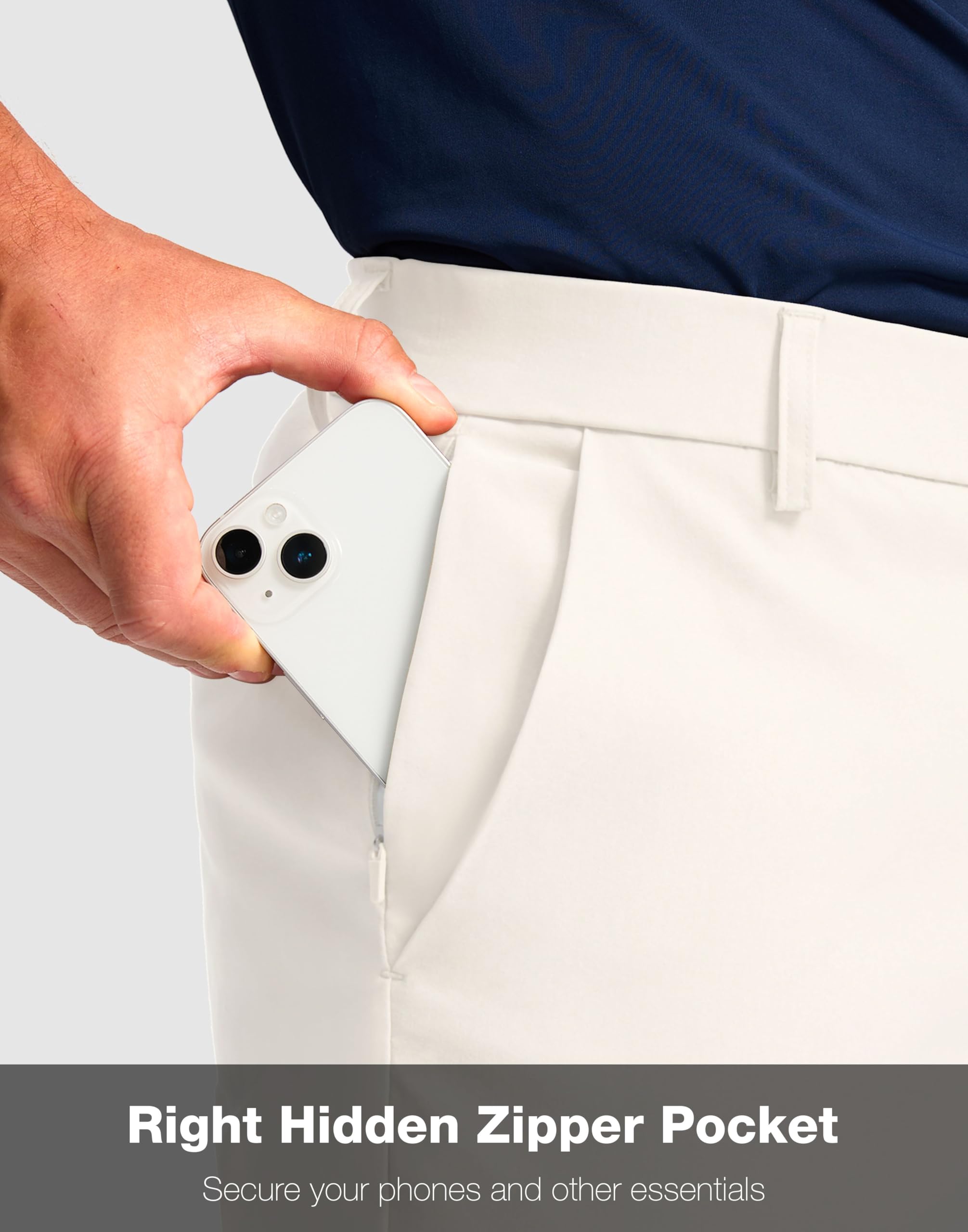 G Gradual golf shorts fabric texture highlights moisture-wicking stretch