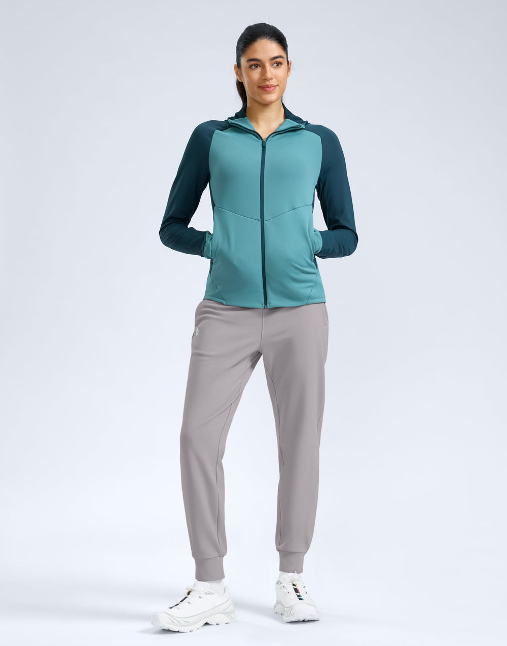 G Gradual high-waisted joggers with drawcord providing adjustable coverage and secure fit