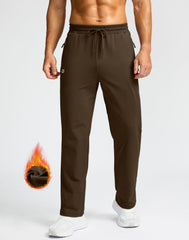 G Gradual fleece-lined pants back view highlighting athletic tapered fit