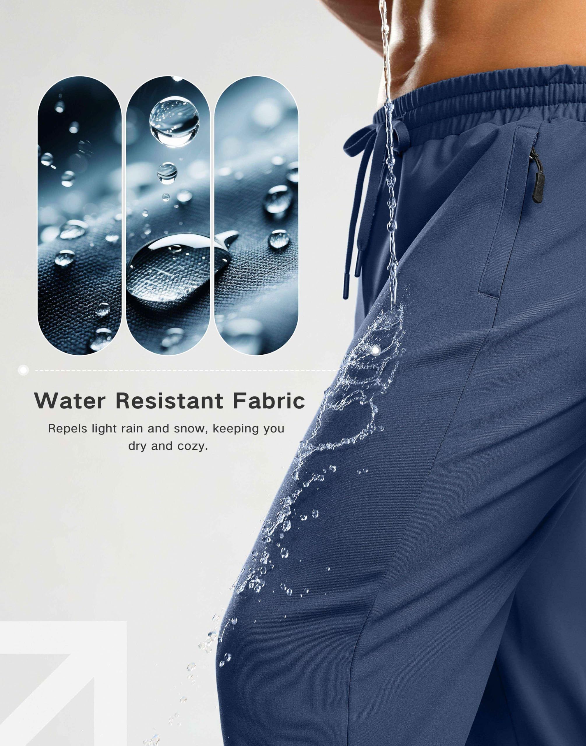 G Gradual men's fleece-lined pants in action, ideal for hiking and chilly commutes.
