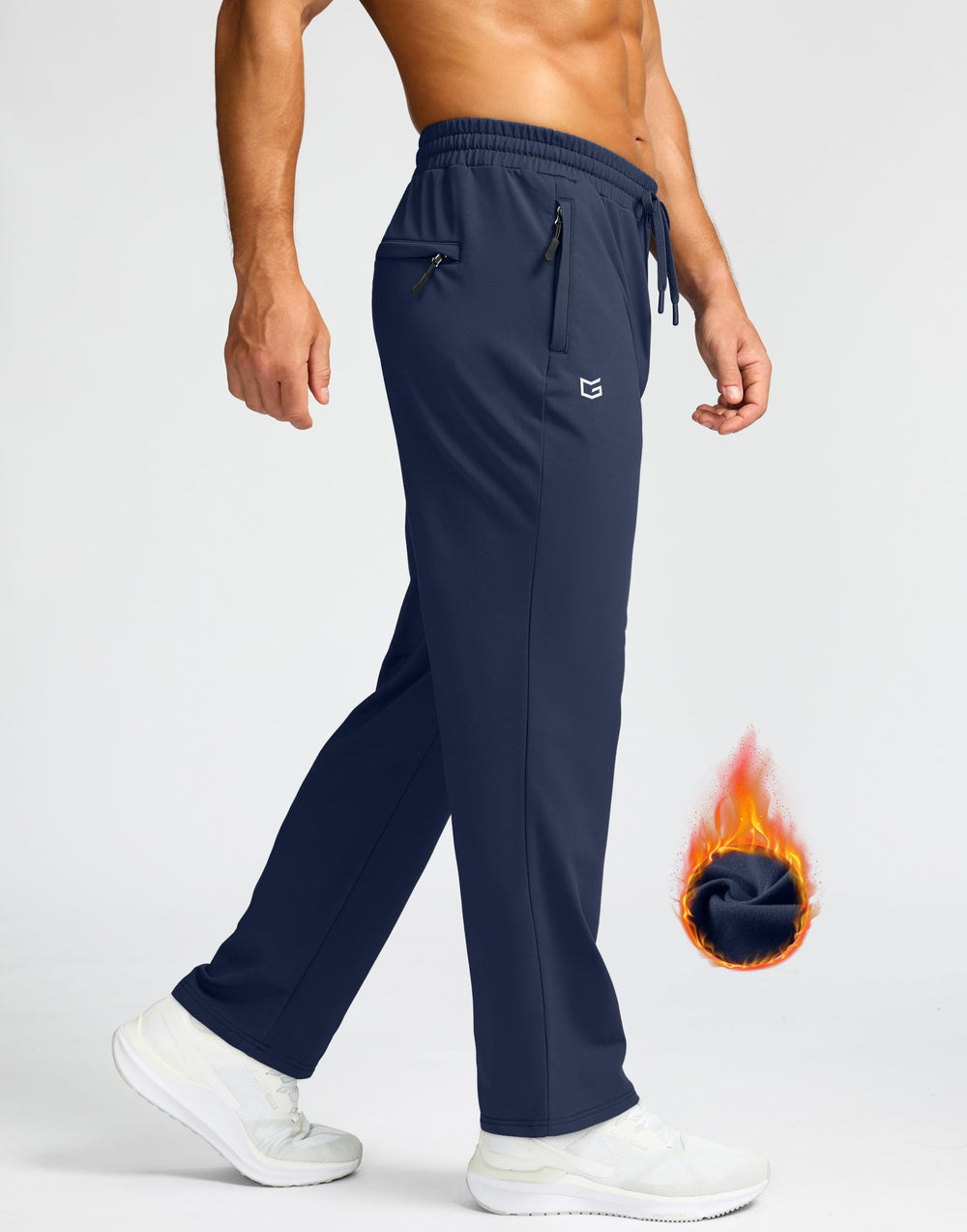 G Gradual men's water-resistant fabric close-up highlights dry wear in light rain