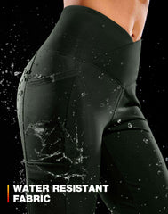 G Gradual olive fleece-lined pants water-resistant fabric for light rain or snow.
