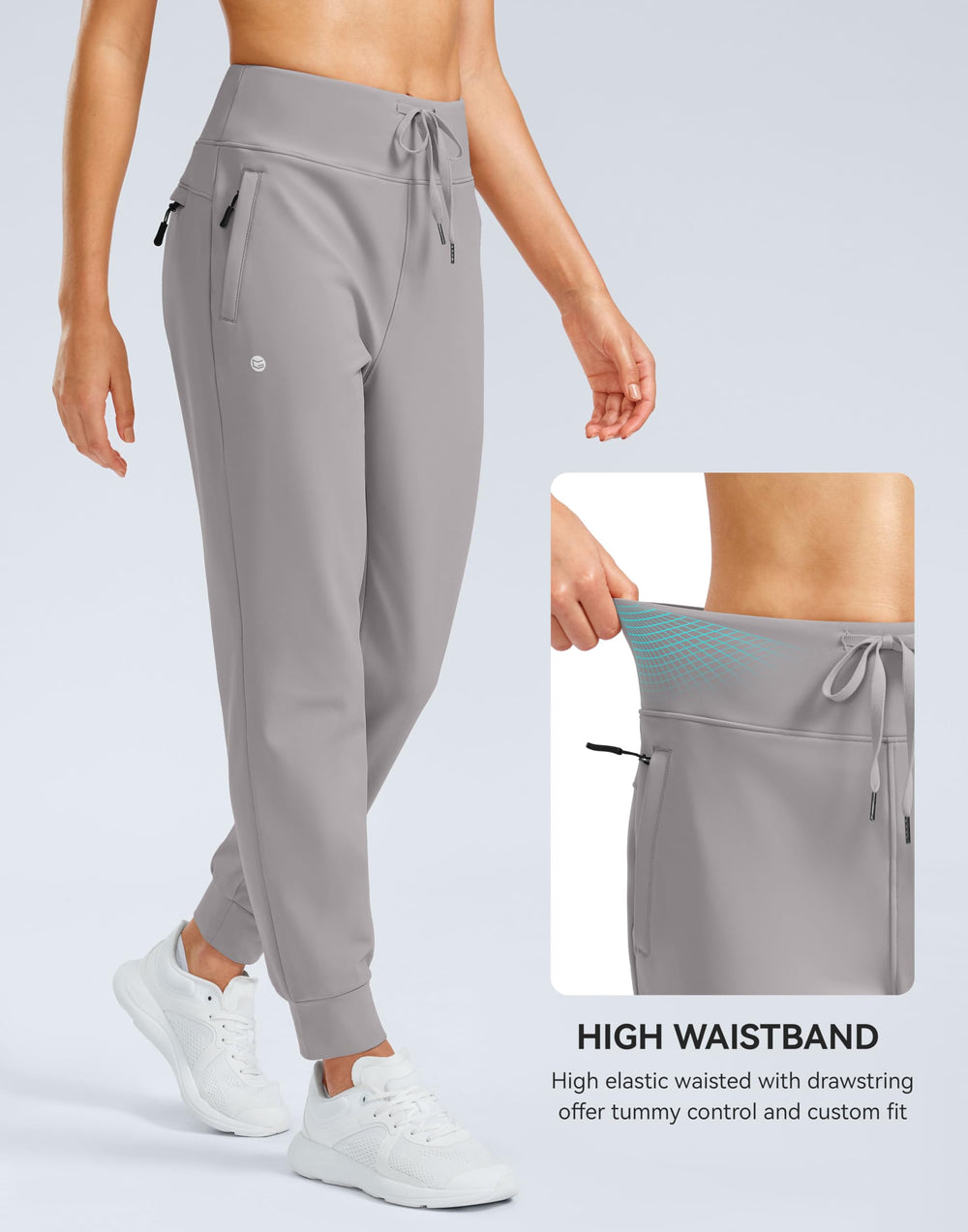 G Gradual three-zip pockets visible for secure storage during outdoor activity