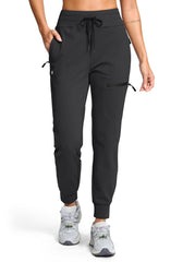 G Gradual women's fleece-lined joggers showcase warmth and soft lining for cold-day comfort.