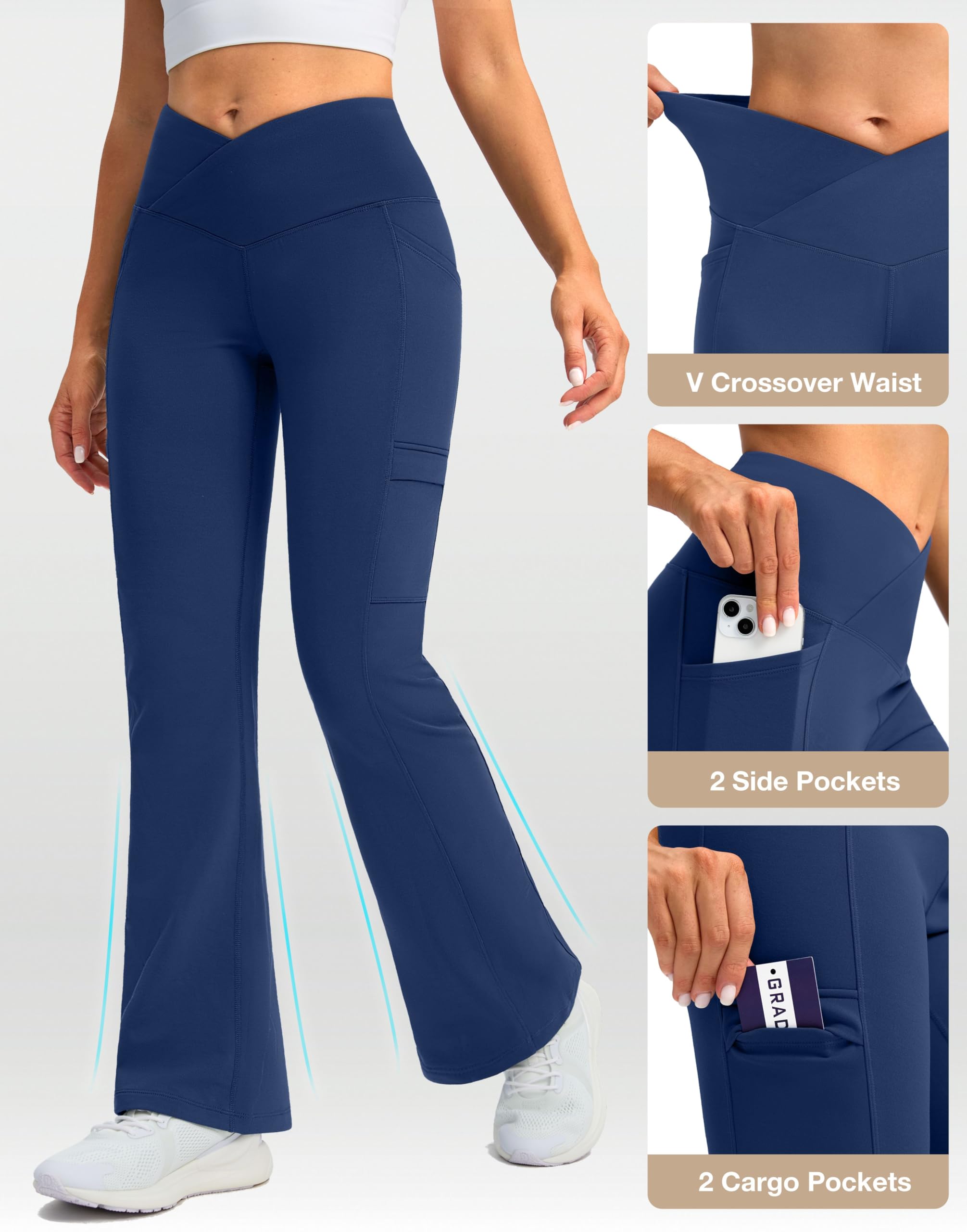 G Gradual cross-waist design adds style while staying comfortable on hikes.