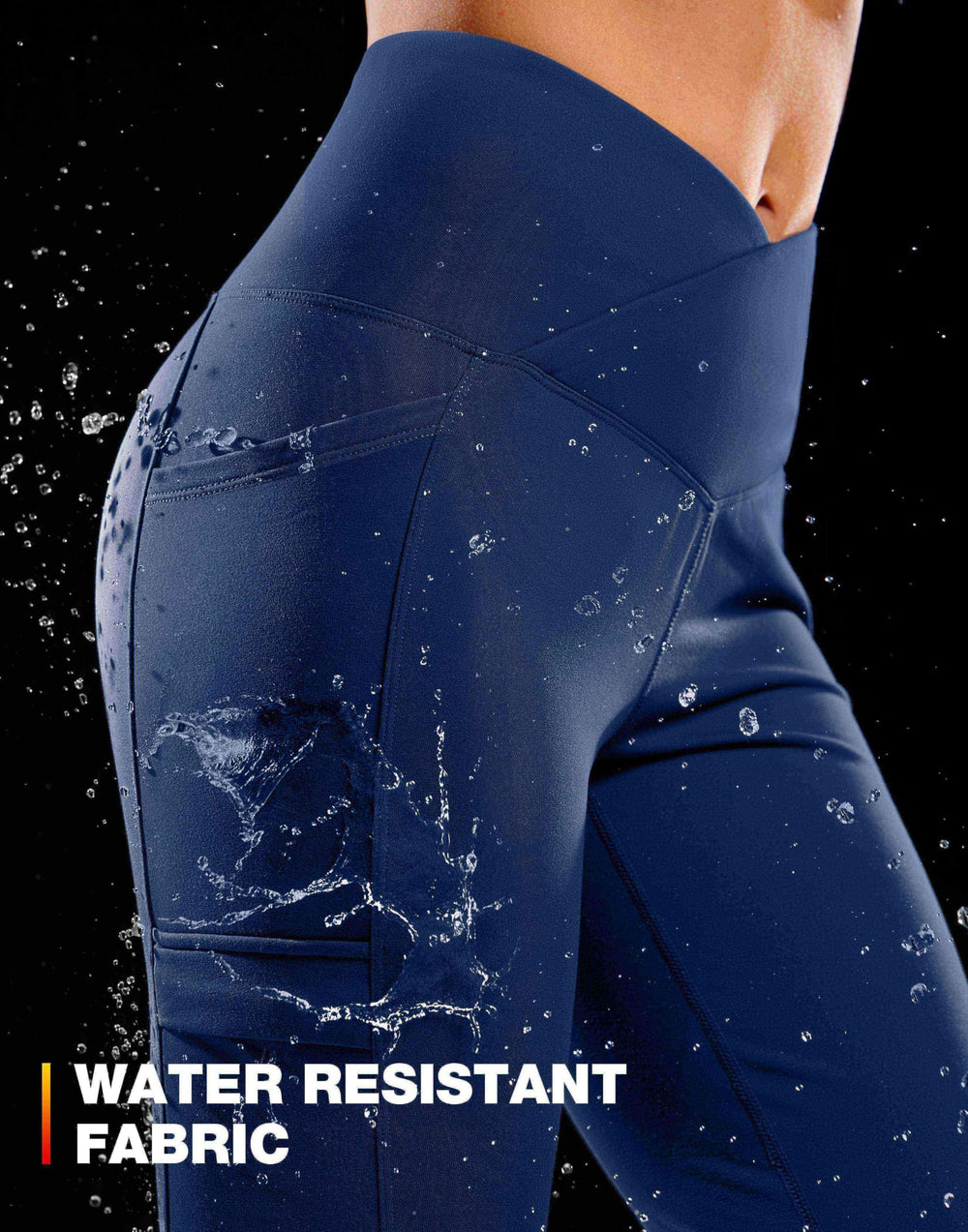 G Gradual flare-leg design emphasizes flattering silhouette during outdoor wear.