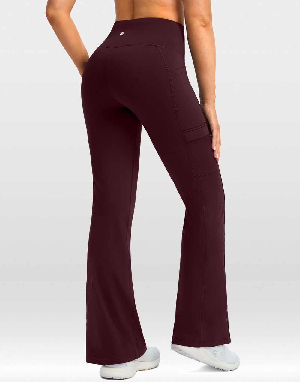 G Gradual women's fleece-lined pants side pocket closeup reveals deep storage and water-repellent finish.
