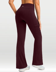 G Gradual women's fleece-lined pants side pocket closeup reveals deep storage and water-repellent finish.