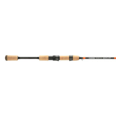 G. Loomis GCX LITE spinning rod close-up highlighting premium cork grip for comfort.