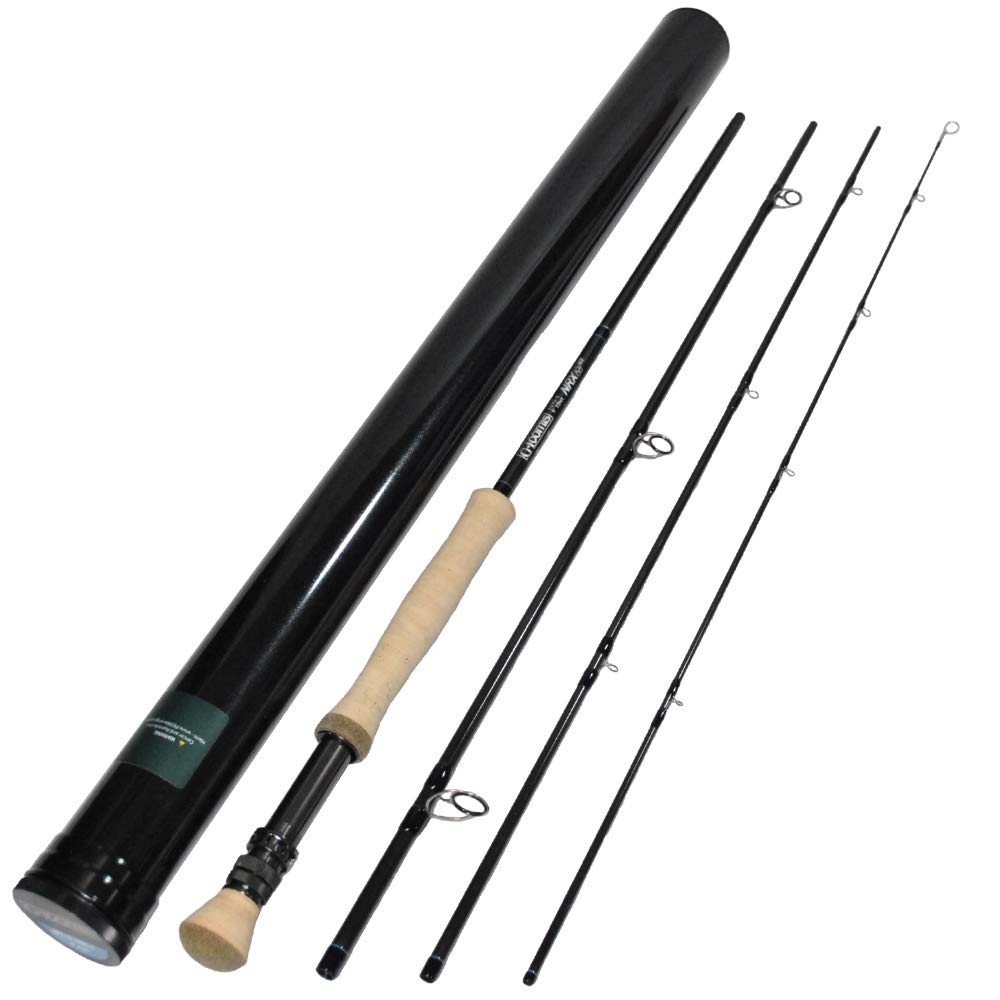 G. Loomis NRX+ saltwater fly rod close-up grip for precise casting and control.
