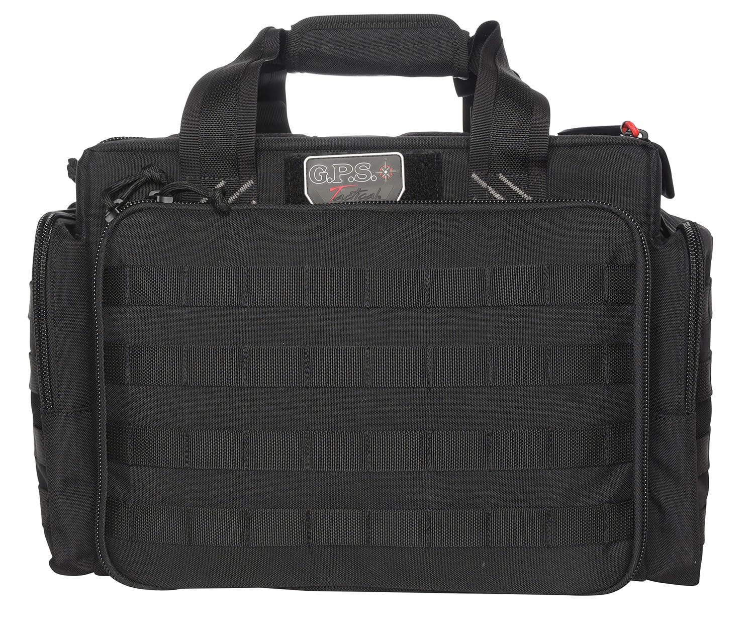 G. Outdoor GPS Tactical Range Bag with foam cradle holds five handguns for range use