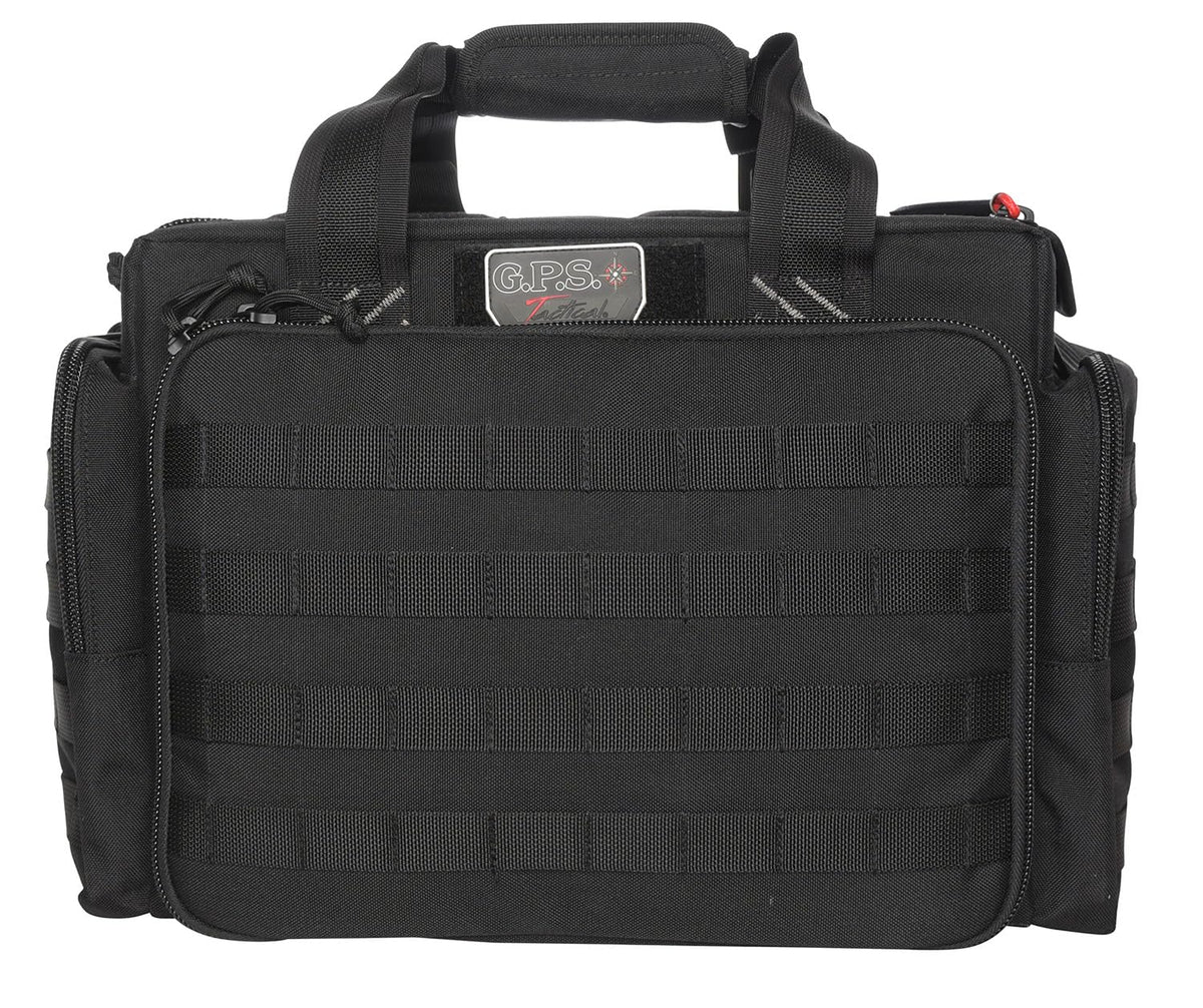 G. Outdoor GPS Tactical Range Bag with foam cradle holds five handguns for range use