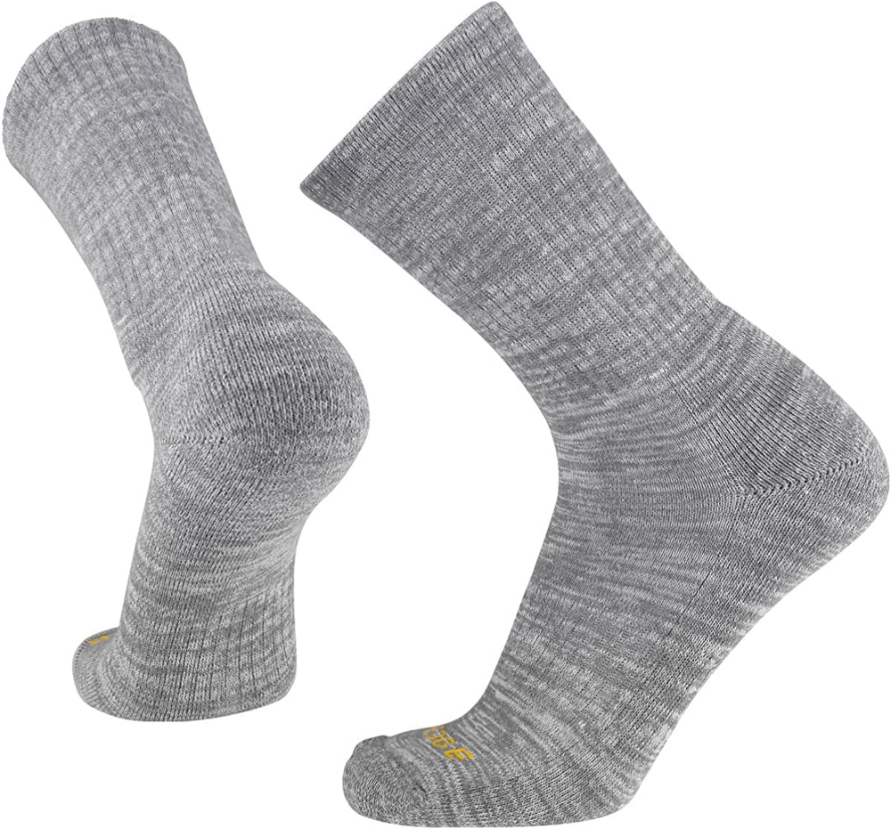 G-Six Global outdoor crew sock on trail showcases versatile performance.