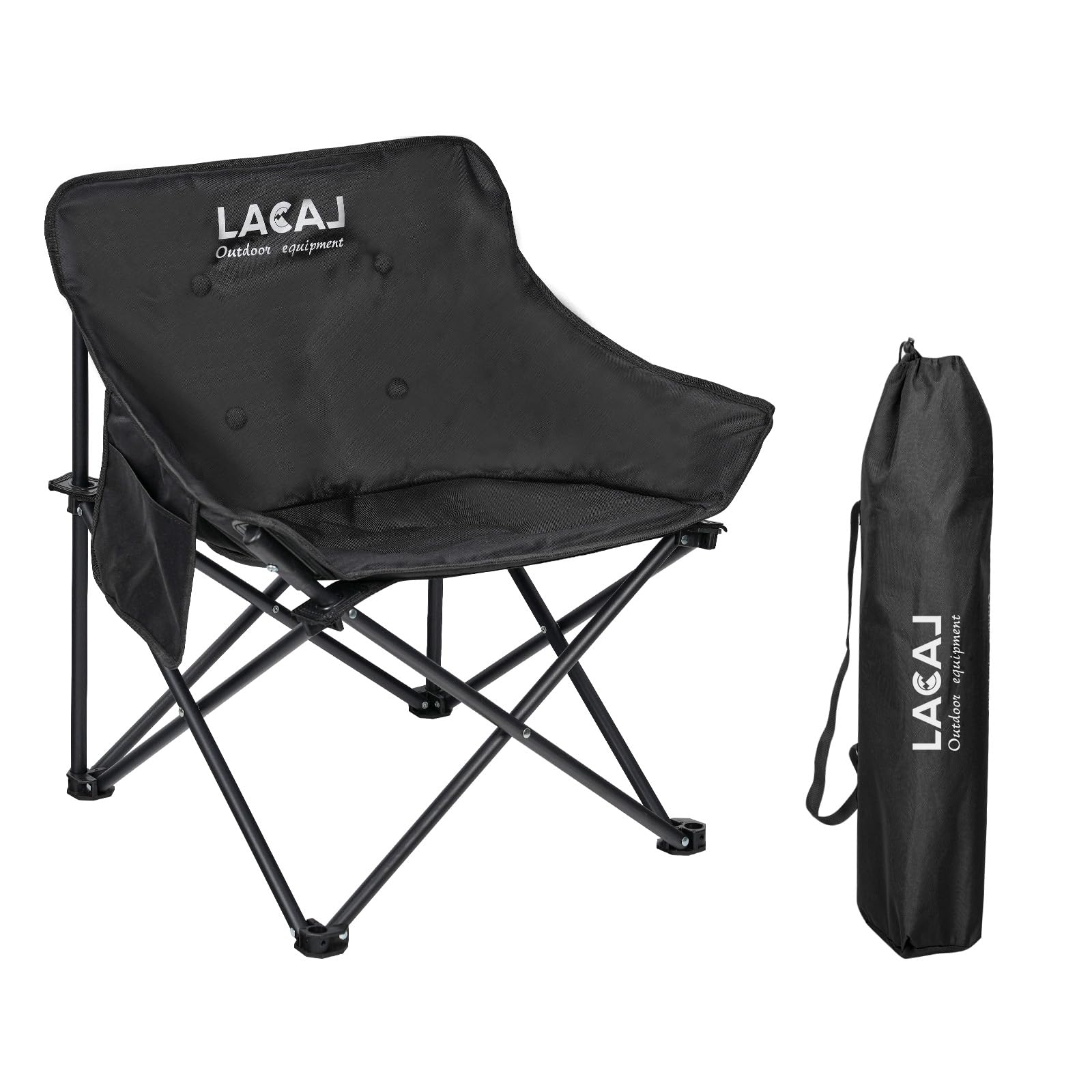 G2 GO2GETHER camping chair unfolded for quick setup and comfortable seating