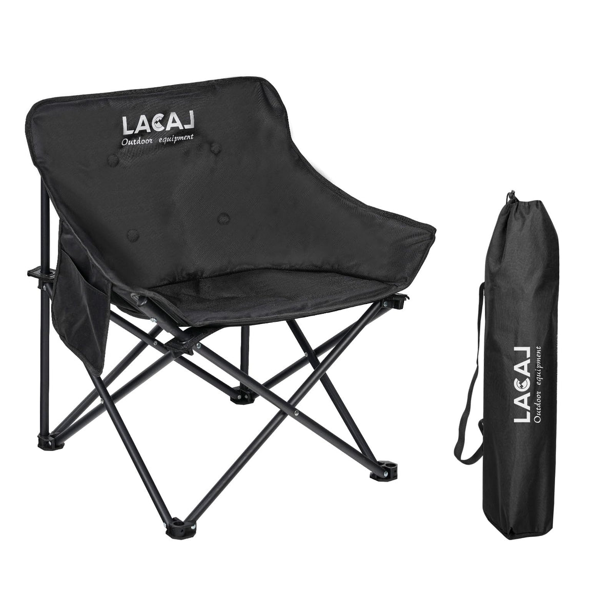 G2 GO2GETHER camping chair unfolded for quick setup and comfortable seating