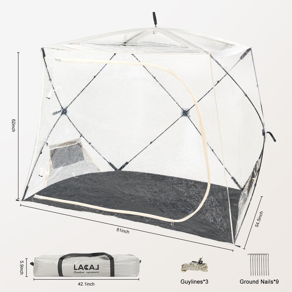 G2 GO2GETHER sports tent folded compact design fits in bag or car.