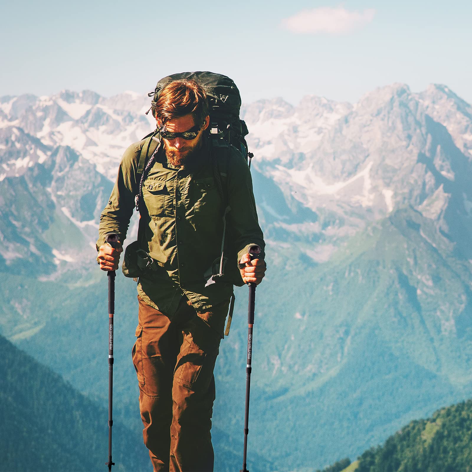 G2 GO2GETHER trekking pole adjustable length scale for precise fit