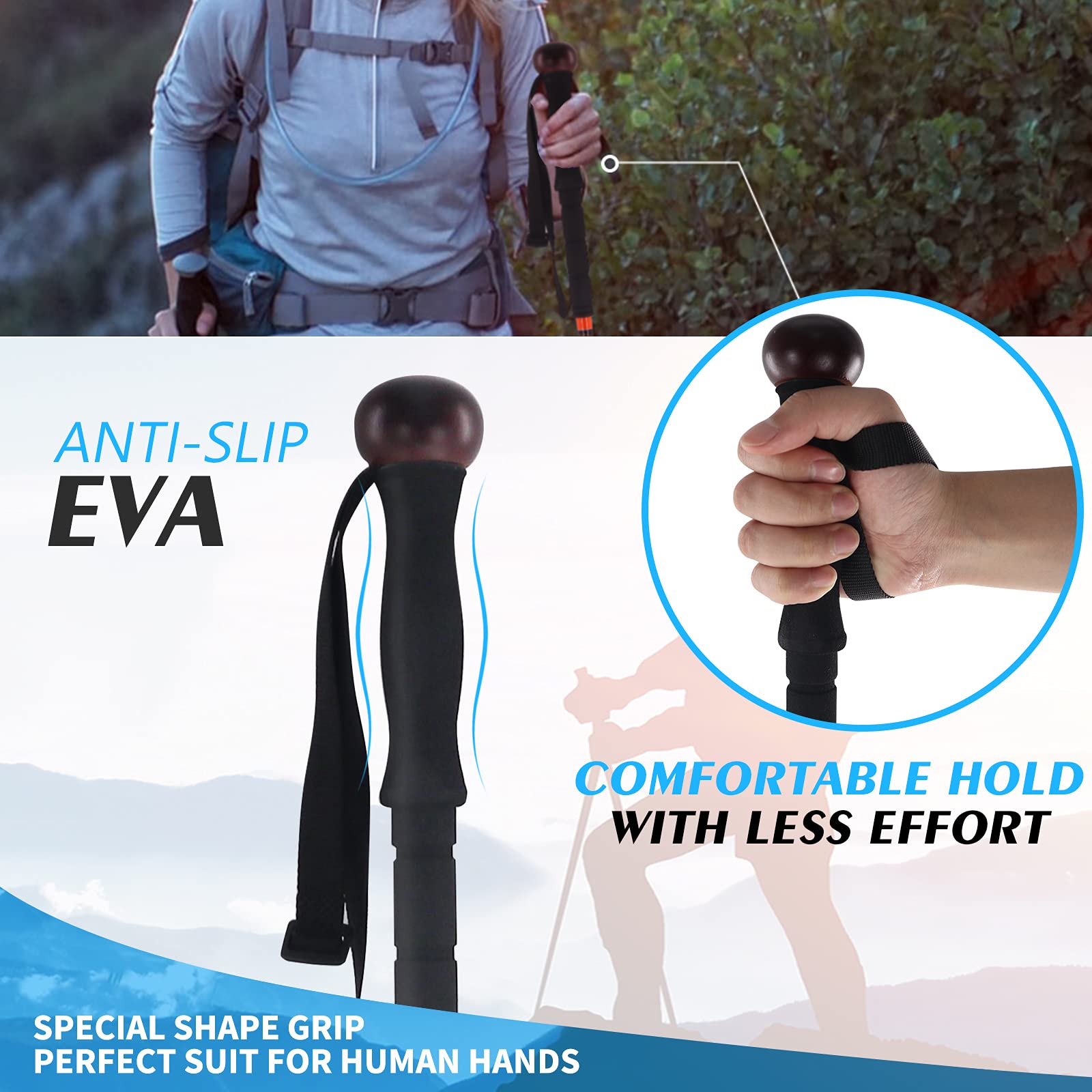 G2 GO2GETHER trekking pole camera holder ready for on-trail shots