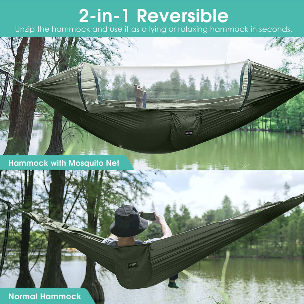 G4Free 2-person hammock pop-up setup for spacious outdoor lounging