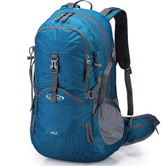 G4Free 45L backpack front view showing spacious main compartment for camping gear
