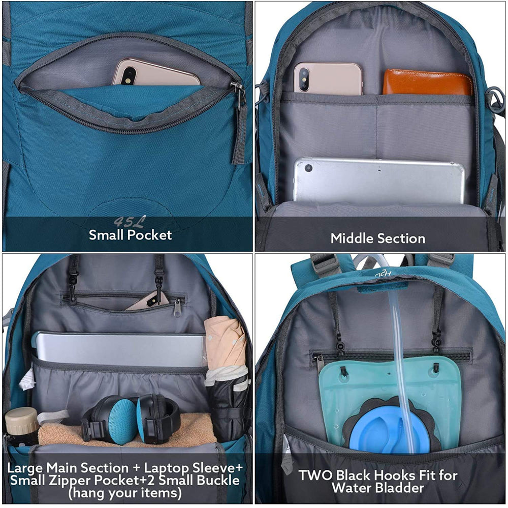 G4Free 45L bottom pocket for quick-access important items