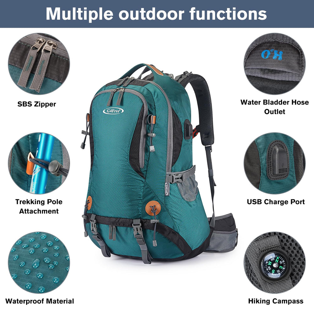 G4Free 50L hydration bladder slot supports on-the-go sipping.