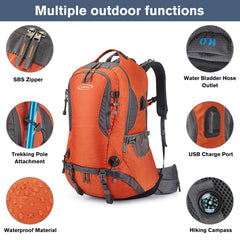 G4Free 50L rain cover pocket protects gear in wet weather