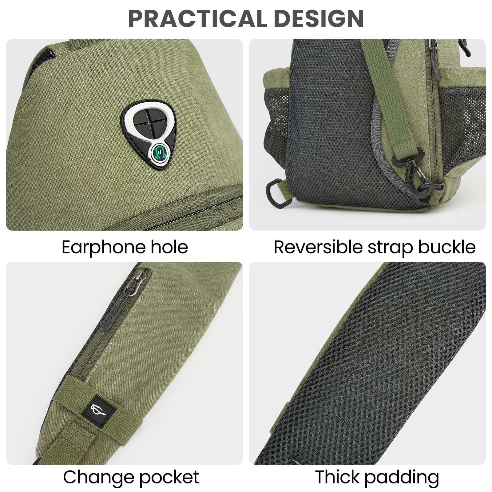G4Free USB port detail shows easy charging access during hikes.