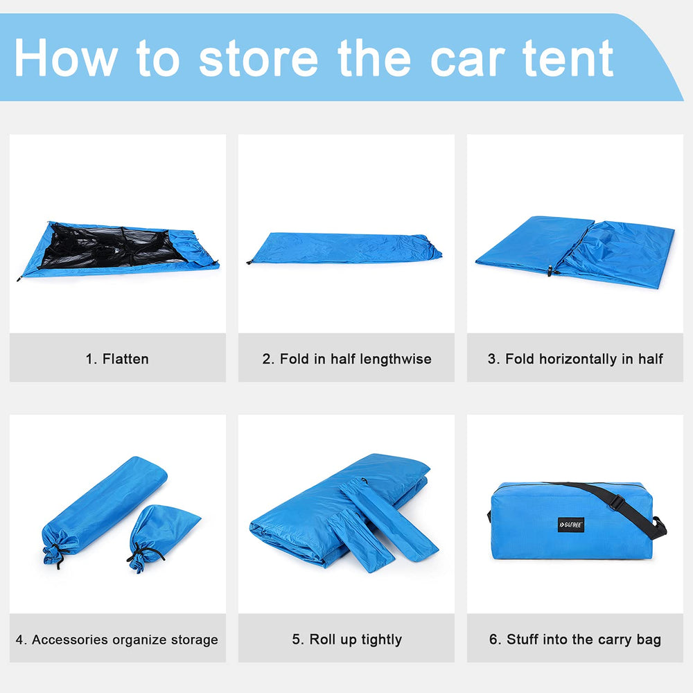 G4Free Car Awning easy setup demonstrates quick shelter for road trips