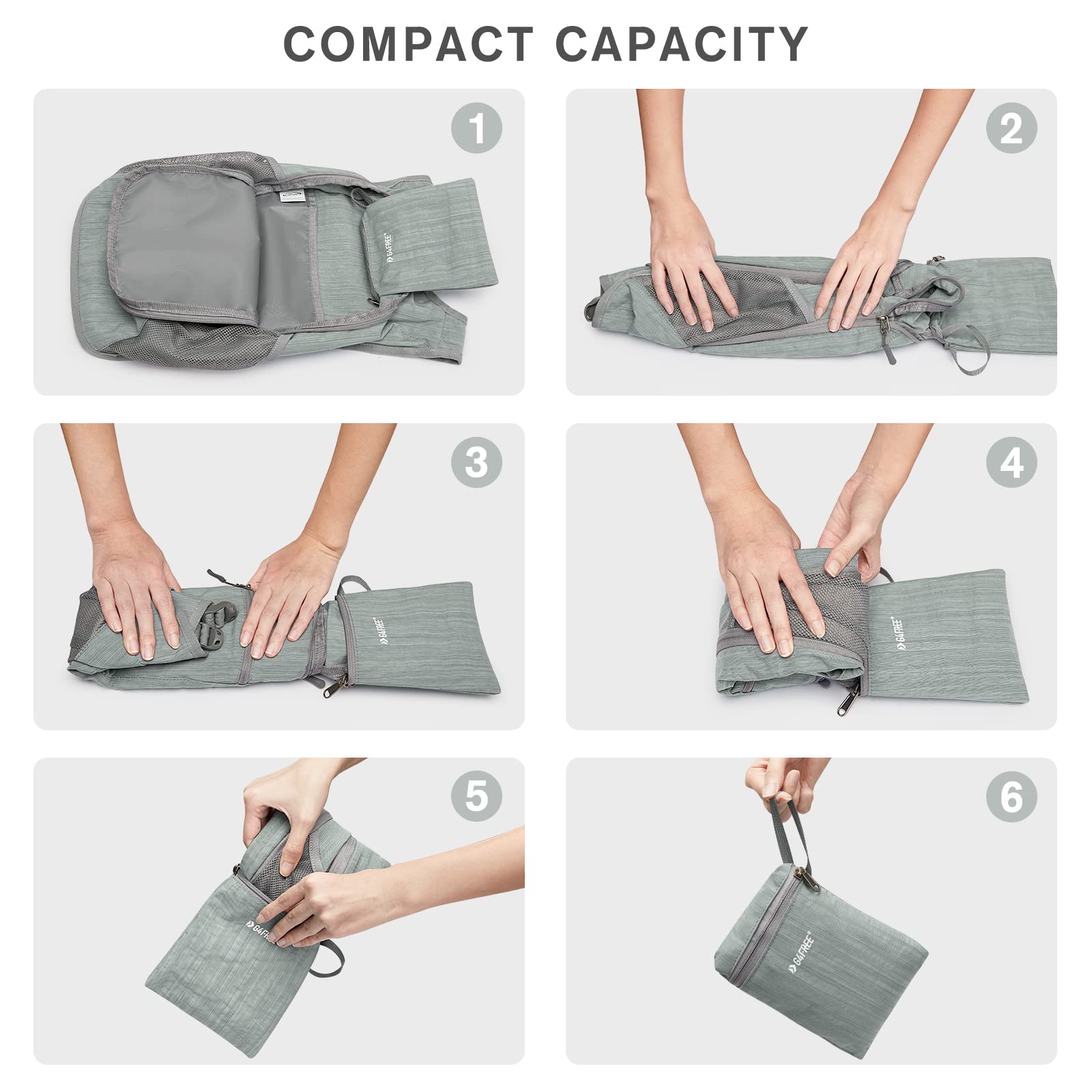 G4Free front compartment keeps keys and earphones organized