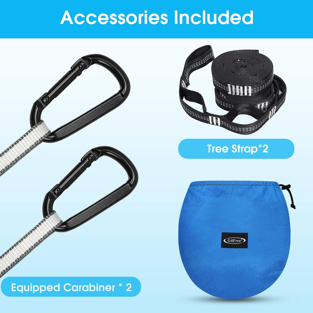 G4Free hammock converts to a regular tree hammock by unzipping.
