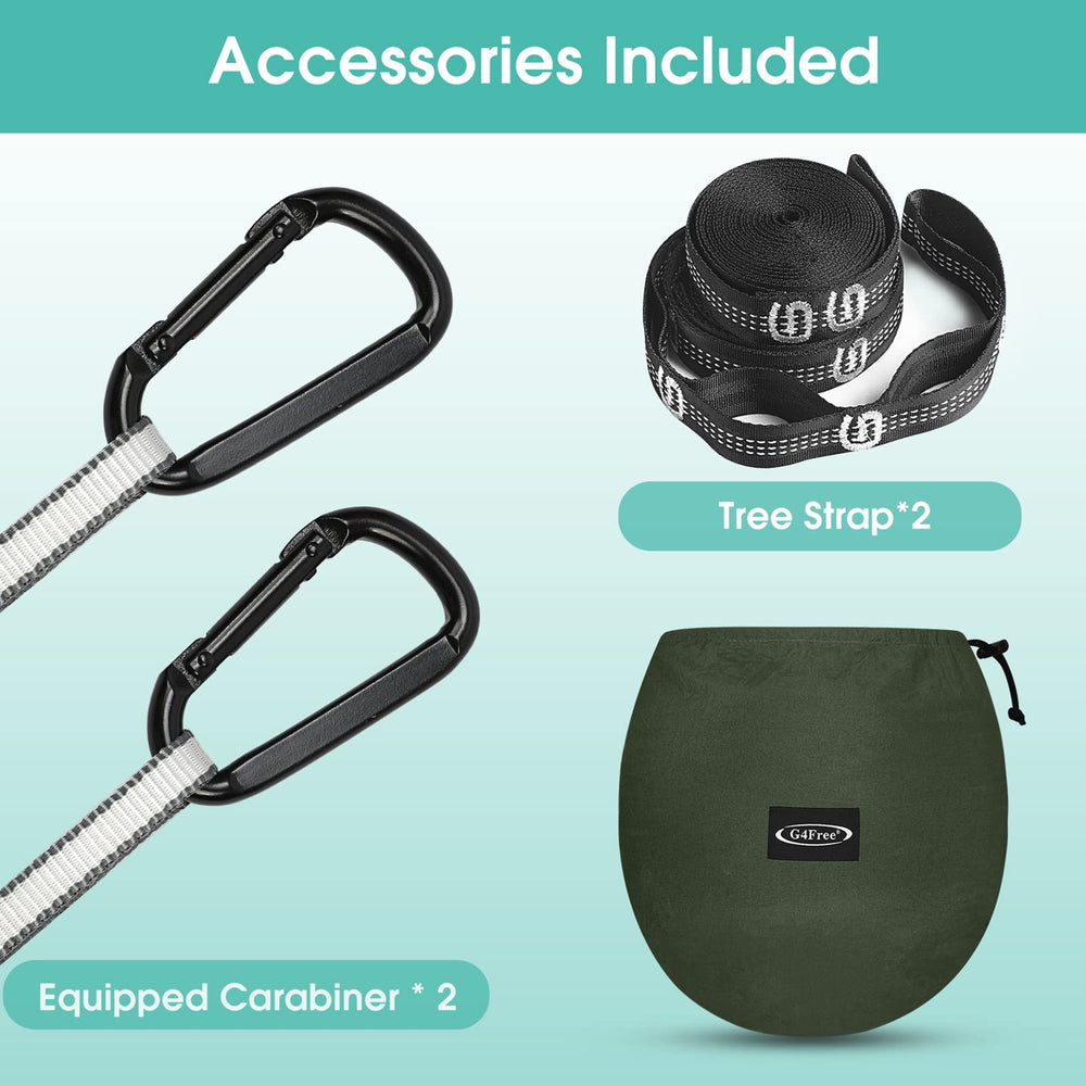 G4Free hammock converts to a regular tree hammock for versatility