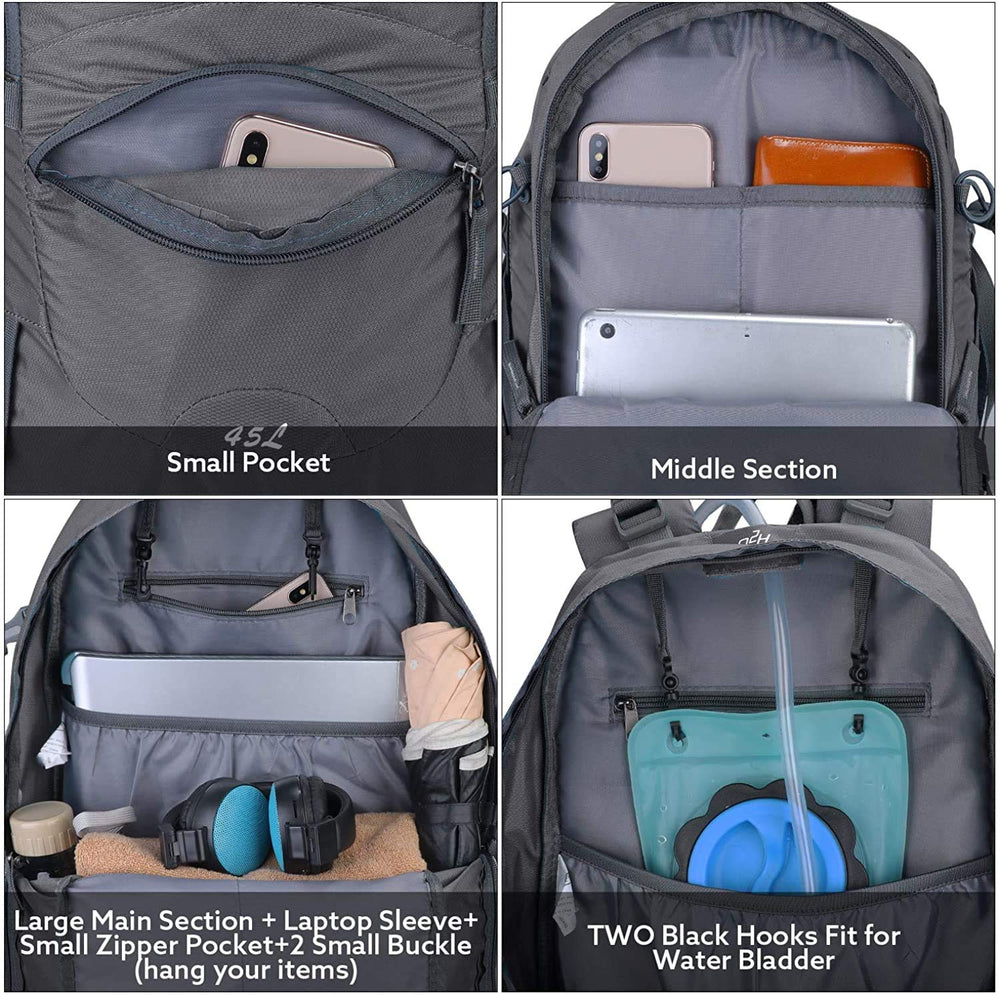 G4Free rain cover attached on dark grey backpack for rain-ready protection