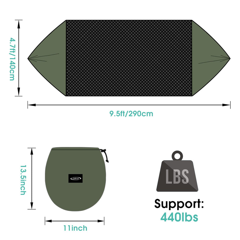 G4Free mosquito net closed to protect against bugs during rest