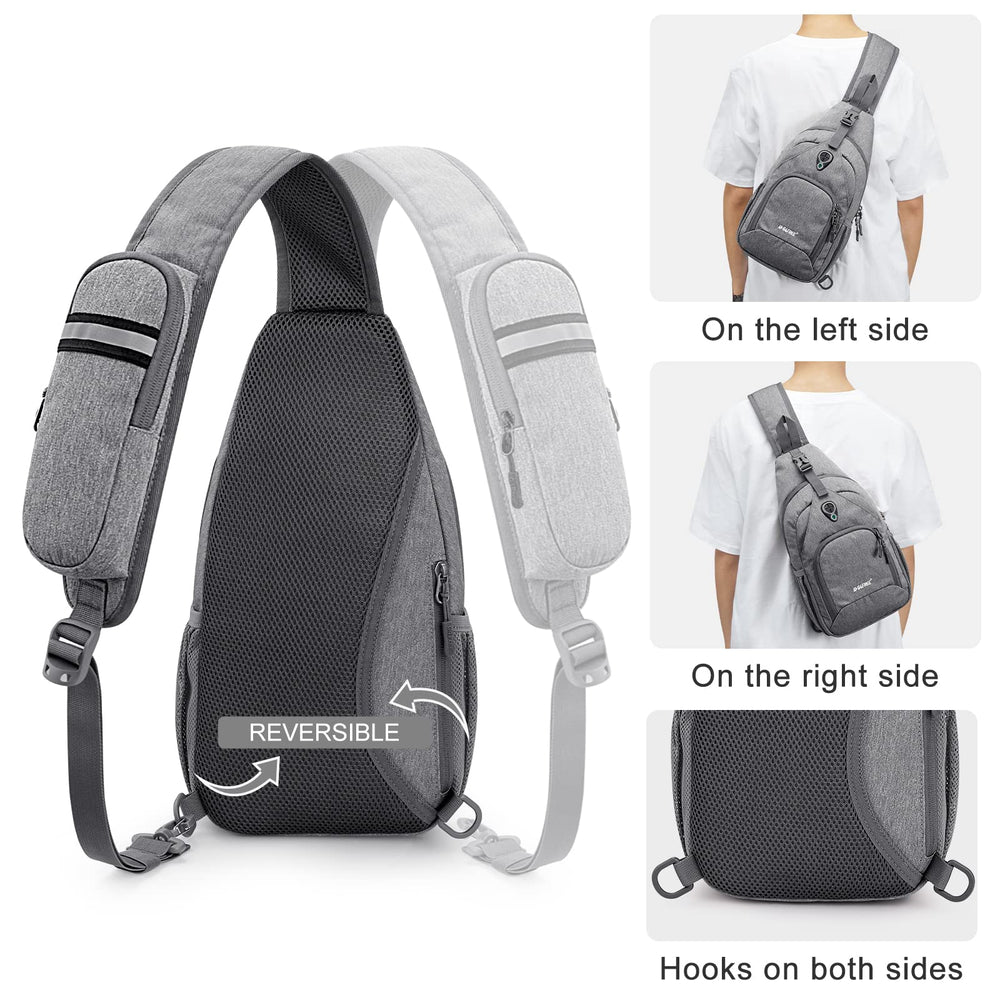 G4Free RFID Sling Bag hidden RFID protection feature ensures card data privacy.