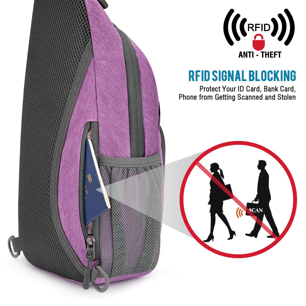 G4Free sling bag passport pocket keeps travel documents safe