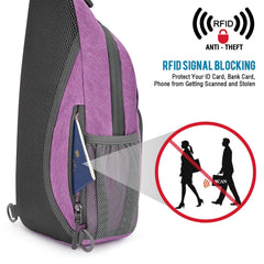 G4Free sling bag passport pocket keeps travel documents safe