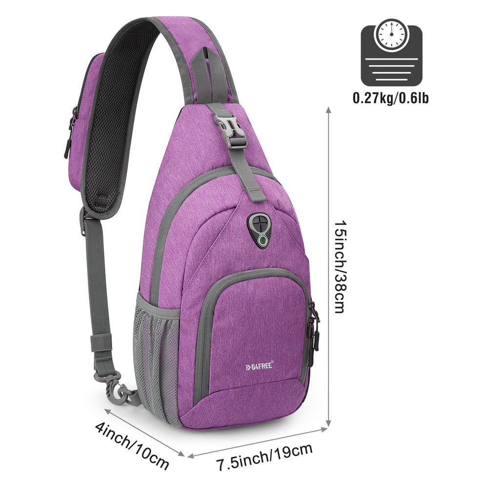 G4Free sling bag side pocket for water bottle during travel