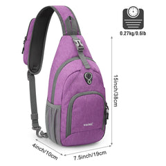 G4Free sling bag side pocket for water bottle during travel